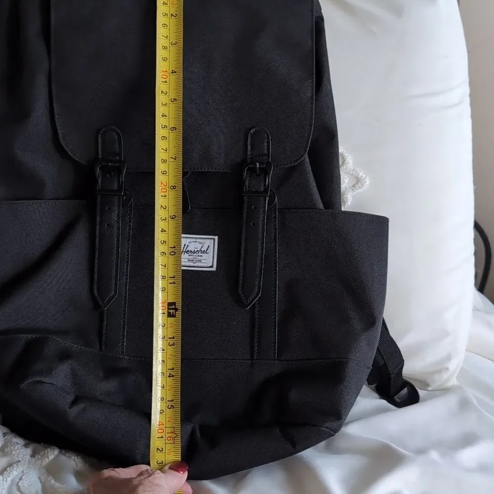 Hershel Retreat  Black Canvas CU Backpack UNISEX NWOT
